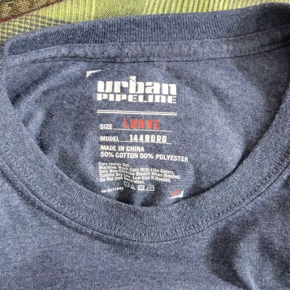 Urban Pipeline T-Shirt Mens Large Blue This Is What Awesome Looks Like - Picture 9 of 10